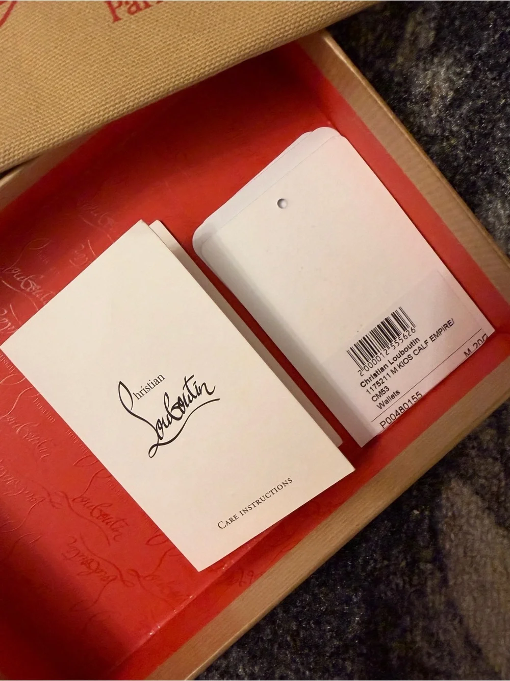 Christian Louboutin slim leather